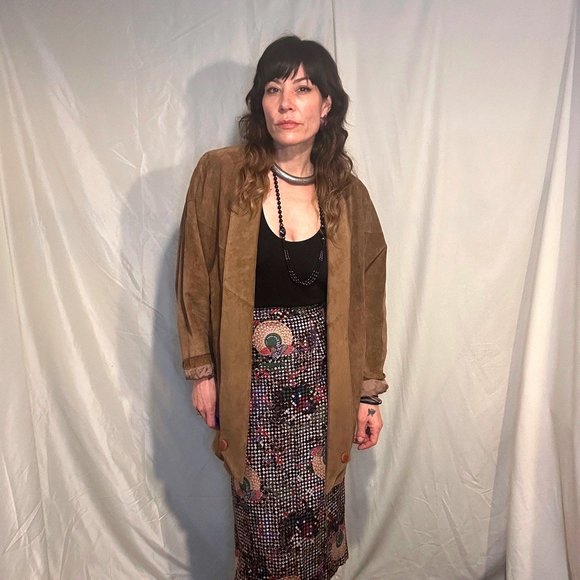 Vintage Suede Oversized Joanie Char 1980’s Jacket - Picture 3 of 16